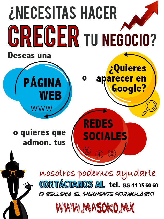 Contacto Masoko, agencia SEO, GEO, Web y SEM en CDMX
