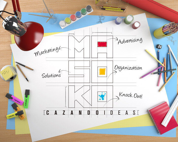 Valores de Masoko, marketing, soluciones, organización y creatividad